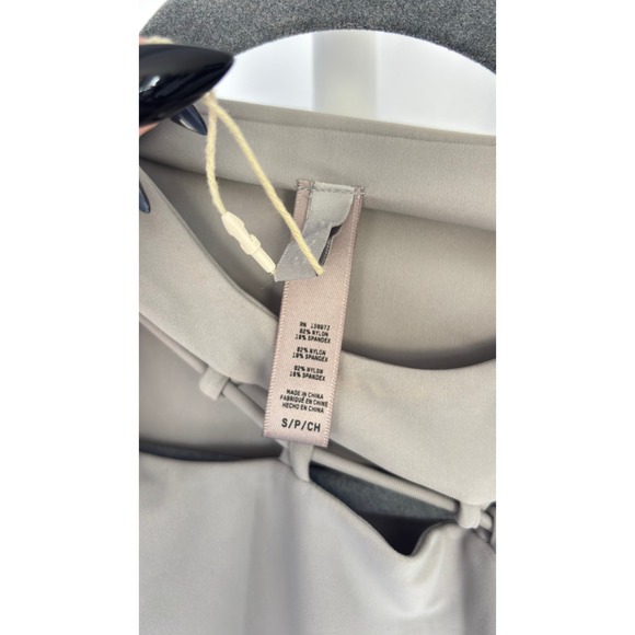 $98‎ NWT SKIMS APDRS-2110 Chrome S One Sleeve Cutout Lace Up Mini Dress S - Picture 6 of 8